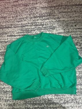 ALO Yoga Emerald Green Crewneck Sweatshirt
